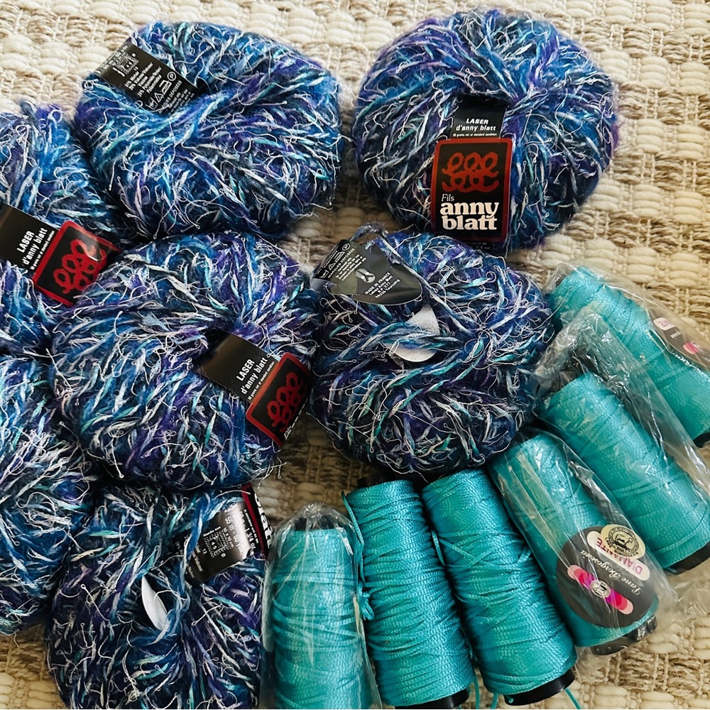 🧶 Bundle of 13 Yarn Skeins, Anna Blatt‎ & Lane Borgosesia - Picture 3 of 9